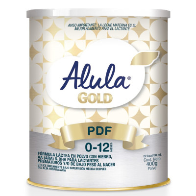 ALULA GOLD PDF DE (0 A 12 MESES) PREMATUROS X 400 GRS - ANTES S 26 GOLD PDF