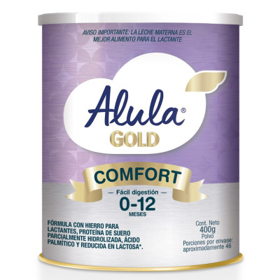 ALULA GOLD COMFORT DE (0 A 12 MESES) X 400 GRS - ANTES S 26 COMFORT