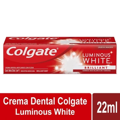 COLGATE CREMA DENTAL LUMINOUS WHITE BRILLIANT X 22 ML
