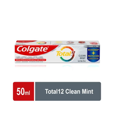 COLGATE CREMA DENTAL TOTAL 12 CLEAN MINT X 50 ML (65GR)