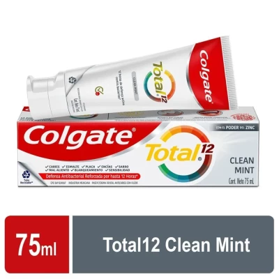 COLGATE CREMA DENTAL TOTAL 12 CLEAN MINT X 75 ML (97.5GRS)