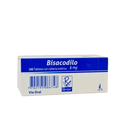 BISACODILO 5 MGS X 100 TABLETAS CON RECUBIERTA ENTERICA - RECIPE