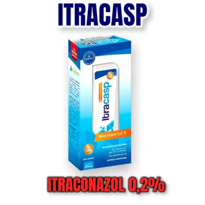 ITRACASP 0.2% CHAMPU ANTICASPA CON PEPTIDOS DE ZINC X 120 ML