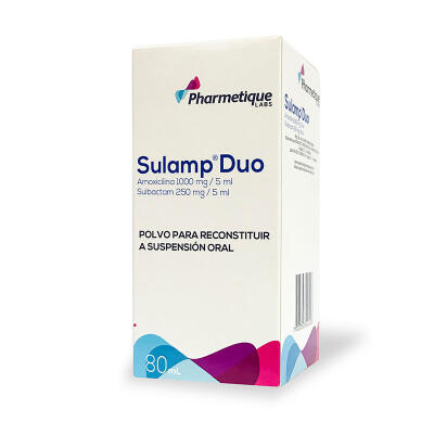 SULAMP DUO 1000/250 MGS SUSPENSION ORAL X 80 ML