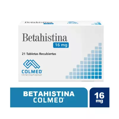 BETAHISTINA 16 MGS X 21 TABLETAS RECUBIERTAS - COLMED