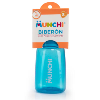 BIBERON MUNCHI X 4 OZ.BOCA ANGOSTA - SIN DECORAR