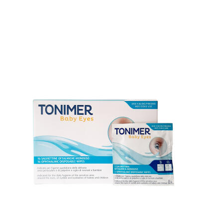 TONIMER EYES BABY X 16 TOALLITAS OFTALMICAS EN SOBRES INDIVIDUALES